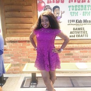 Purple Lace Dress